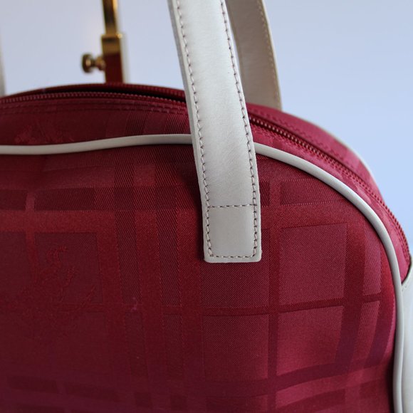 Burgundy Burberry Bowling bag - Picture 12 of 17
